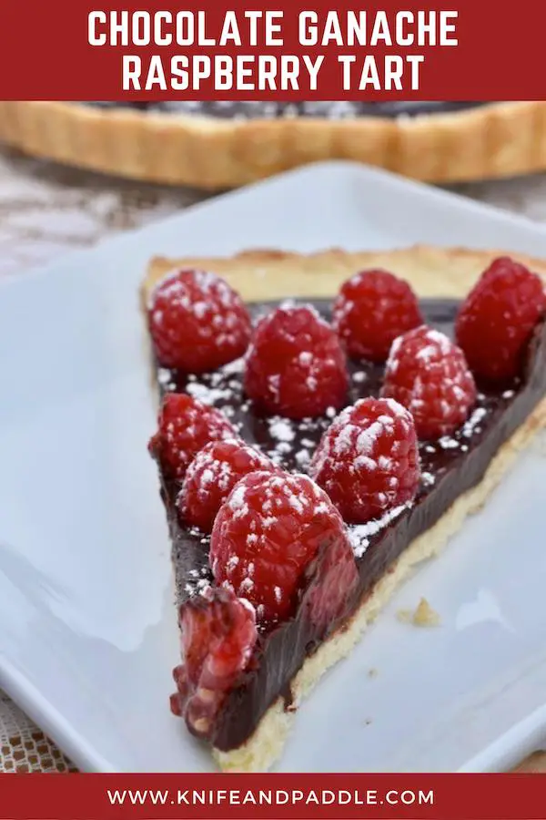 Slice of fresh raspberry tart