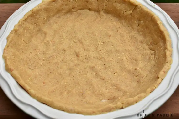 Graham crackers pressed into a pie plate