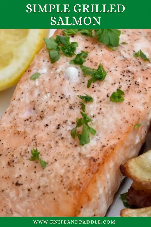 Simple grilled salmon
