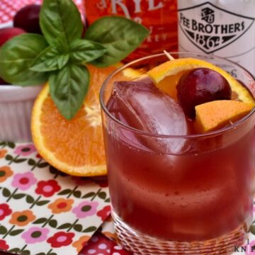 Cherry and Basil Old Fashioned