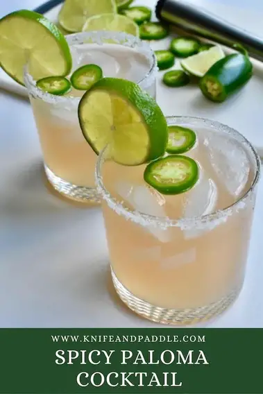 Spicy Paloma (Grapefruit & Tequila Cocktail with Jalapeño Simple Syrup)