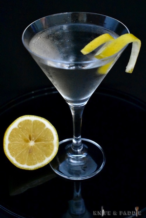 The Vesper Martini with a lemon twist