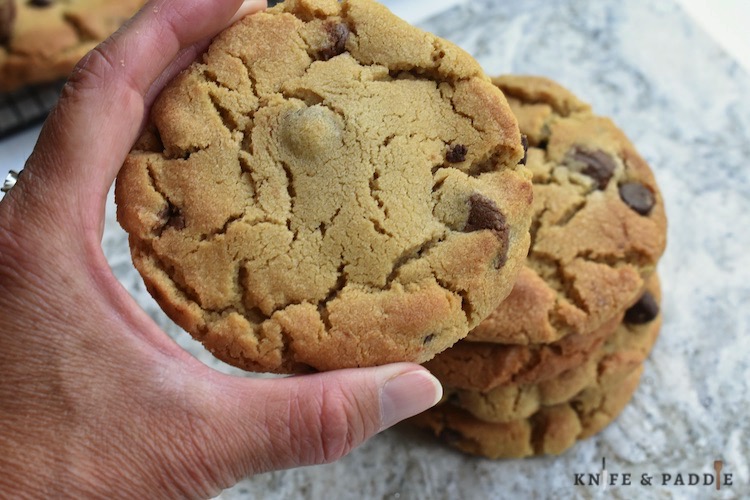 Big Peanut Butter Cup Cookies in your hand