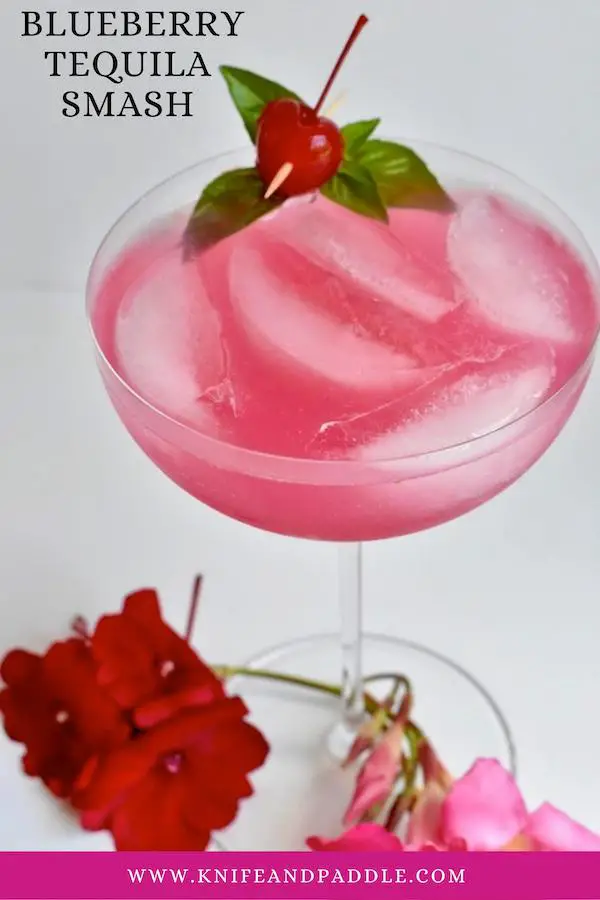 Berries, spirits, lime juice, simple sugar stained and poured in a coupe glass filled with ice