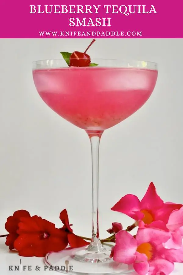 Berries, spirits, lime juice, simple sugar stained and poured in a coupe glass filled with ice
