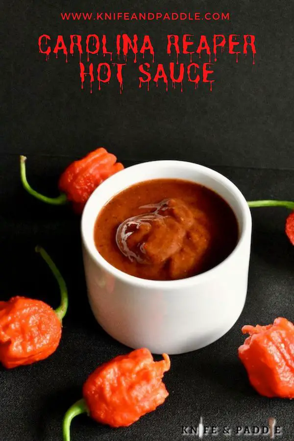 Carolina Reaper Hot Sauce in a bowl