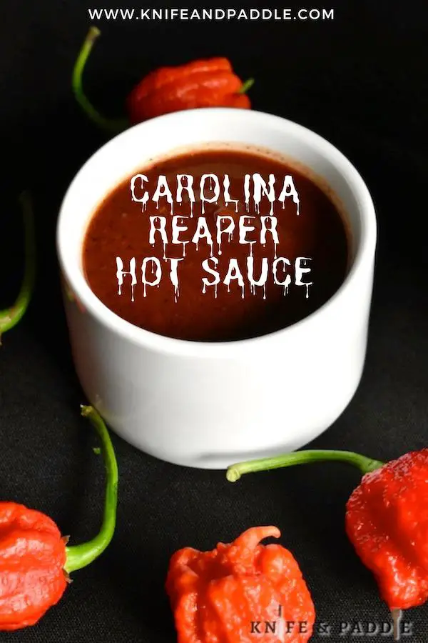 Carolina Reaper Hot Sauce in a bowl