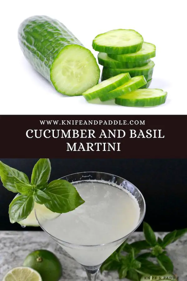 Cucumber and Basil Martini