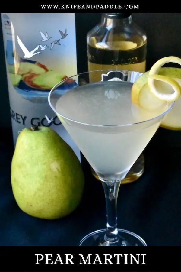 Grey Goose Vodka, Elderflower Liqueur, lemon juice and simple syrup poured into a cocktail glass 