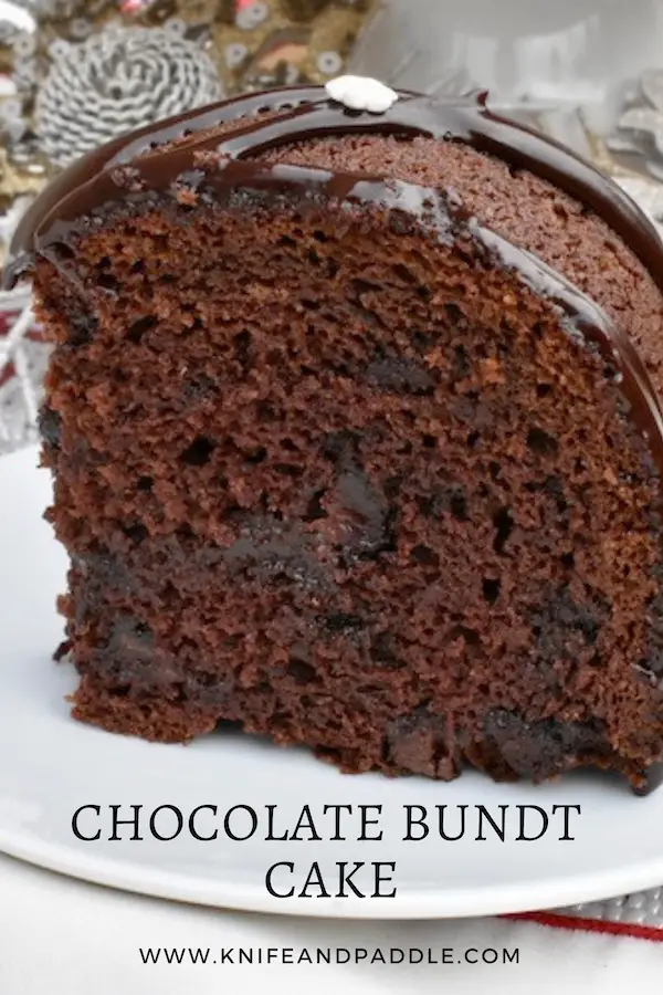 Slice of Chocolate Bundt Cake