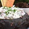 Rye Bread Beef Dip in a bread bowl