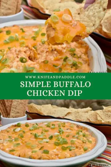 Simple Buffalo Chicken Dip • www.knifeandpaddle.com