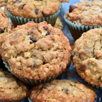 Chocolate Chip Oatmeal Banana Muffins