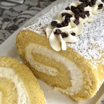 Cannoli Cake Roll