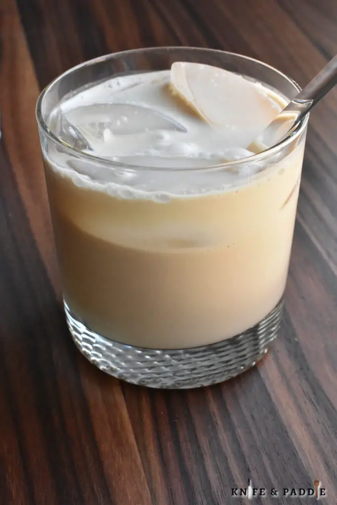 White Russian in a lowball glass 