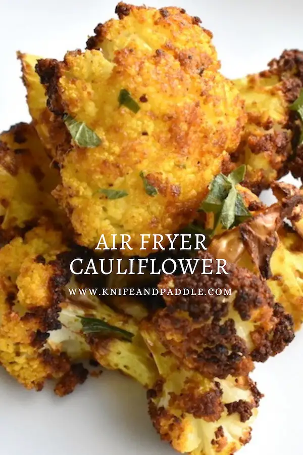 Air Fryer Cauliflower on a plate