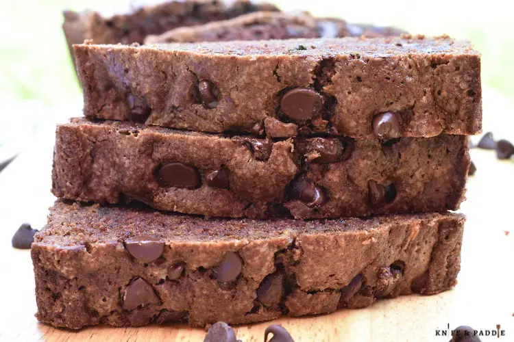 Stacked Double Chocolate Zucchini Bread