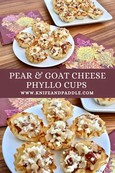 Pear and Cream Cheese Fillo Cups / Recipe Recap - PB + P Design