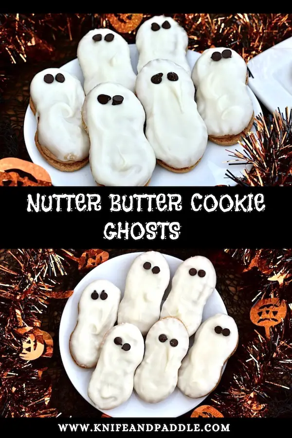 Nutter Butter Cookie Ghosts