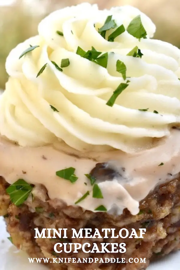 Muffin Tin Meatloaf with mashed potato "frosting"