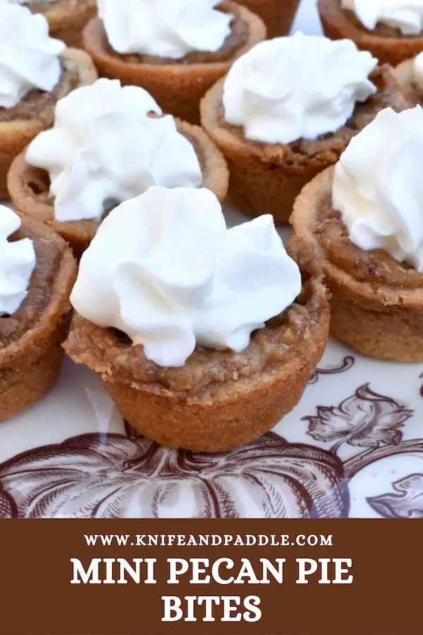 Delicious bite-sized holiday treats with whipped cream