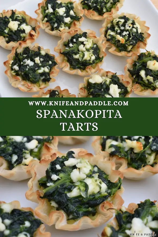 Spanakopita Tarts on a plate