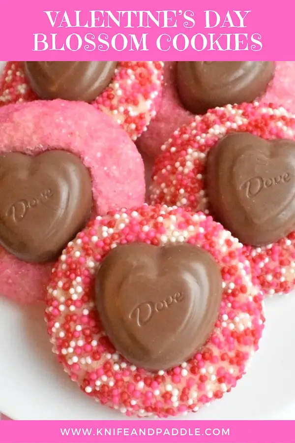 Festive pink, red and white heart cookies