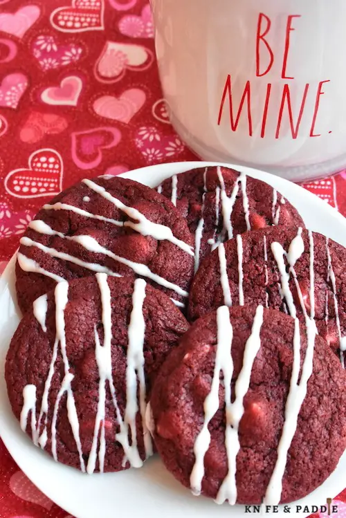Valentine's Day treats on a plate