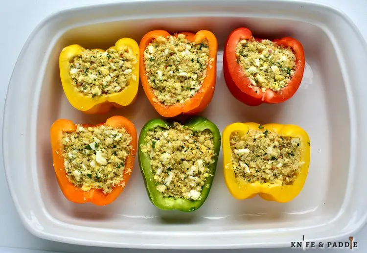 Filled bell peppers