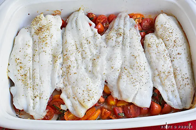 Easy fish recipe in a baking dish