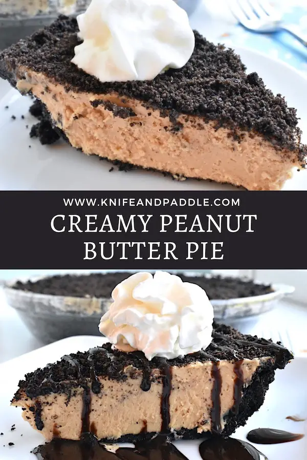 Easy no-bake chilled pie with a light and luscious filling and an Oreo cookie crust