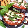 Grilled Eggplant Parmesan Stacks