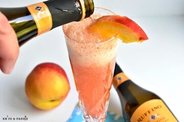 Refreshing Bellini Cocktail