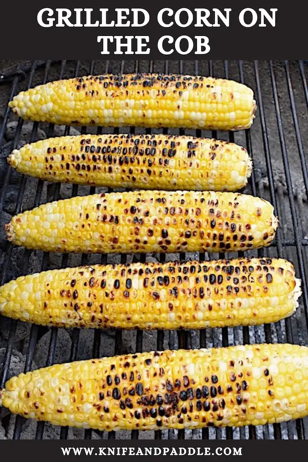 Grilling Corn on a grill