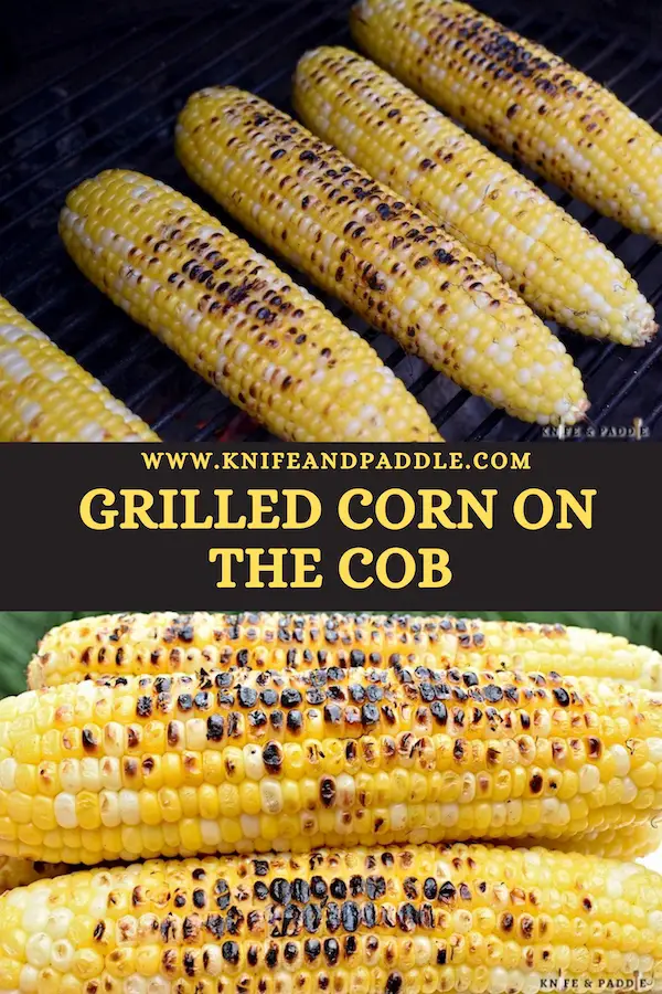 Grilling Corn on a grill