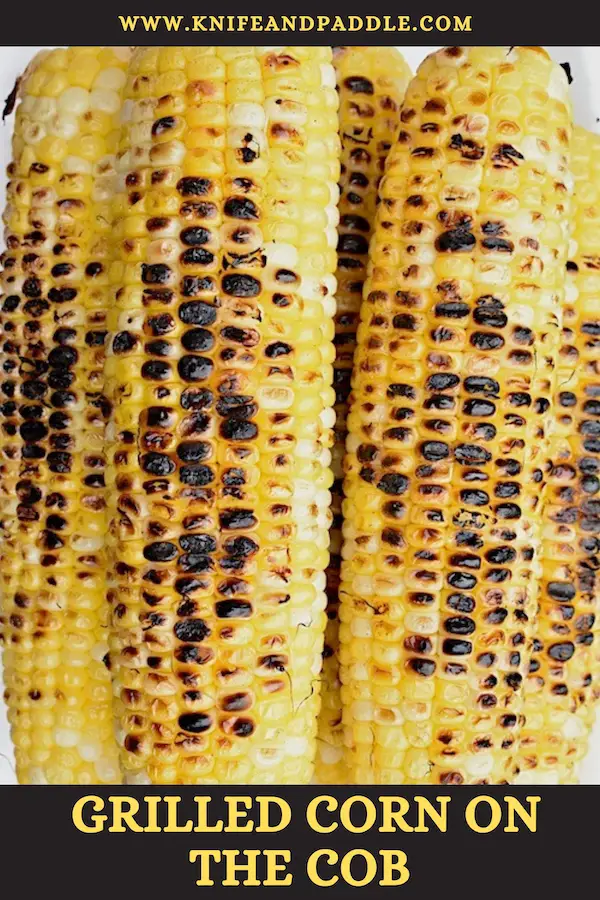 Grilled Corn on the Cob on a plate