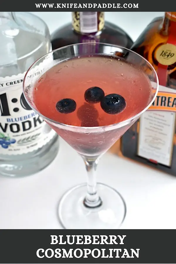 Vodka, Chambord, Cointreau, simple syrup and lime juice shaken and poured into a martini glass