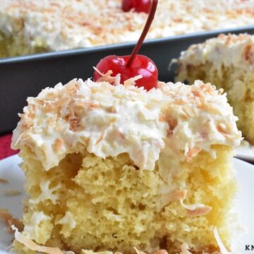 Pina Colada Poke Cake