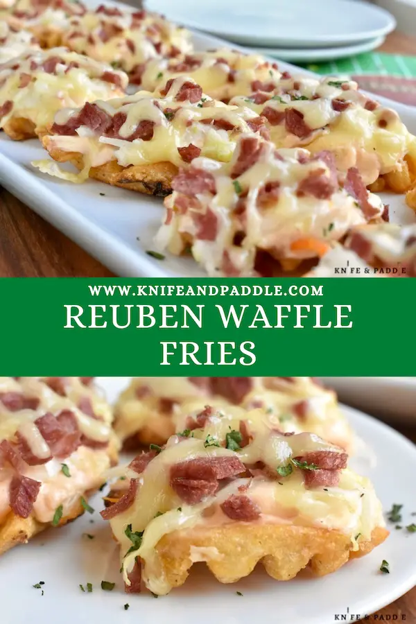 Reuben Waffle Fries on a serving plate