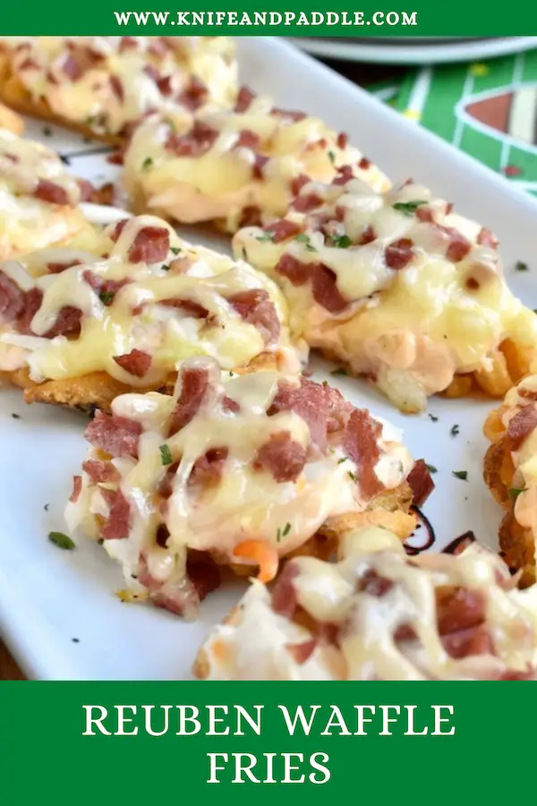 Reuben Waffle Fries on a serving plate