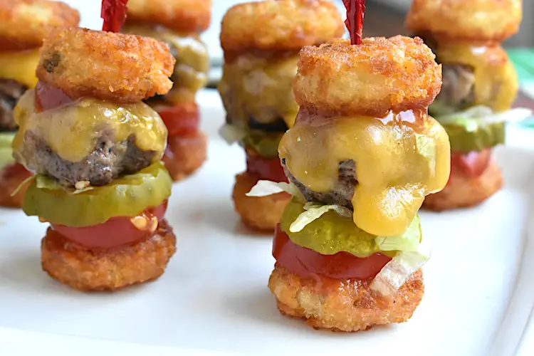 Tater Tot Cheeseburger Bites