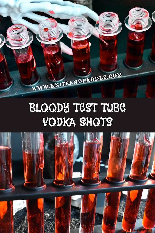 Bloody Test Tube Vodka Shots