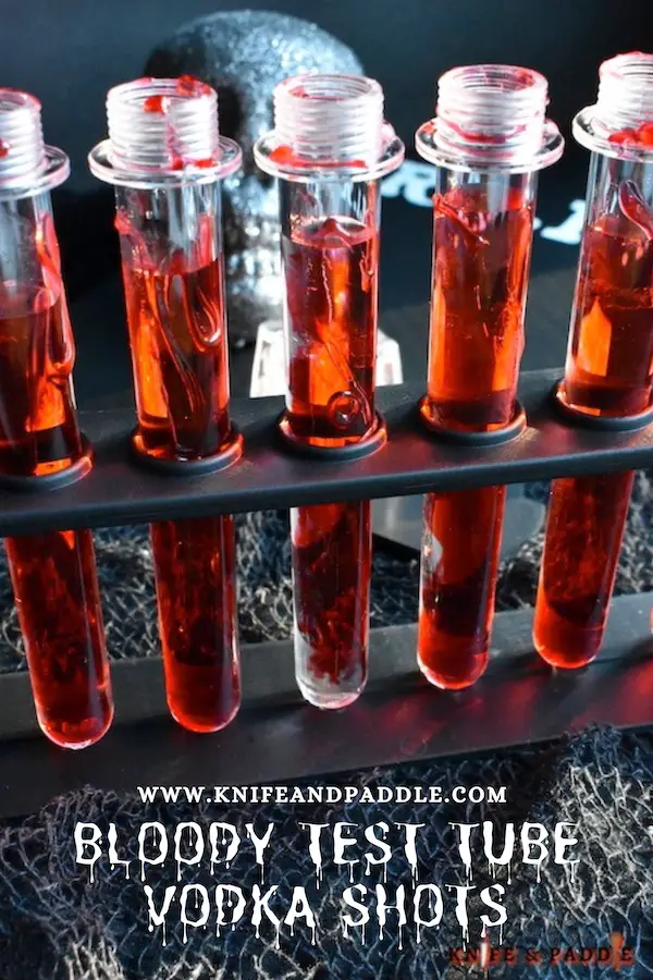 Bloody Test Tube Vodka Shots