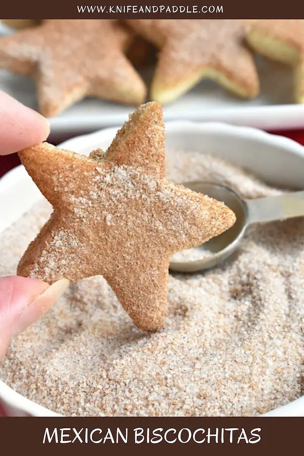 Short-bread like Christmas Cookie topped with cinnamon and sugar