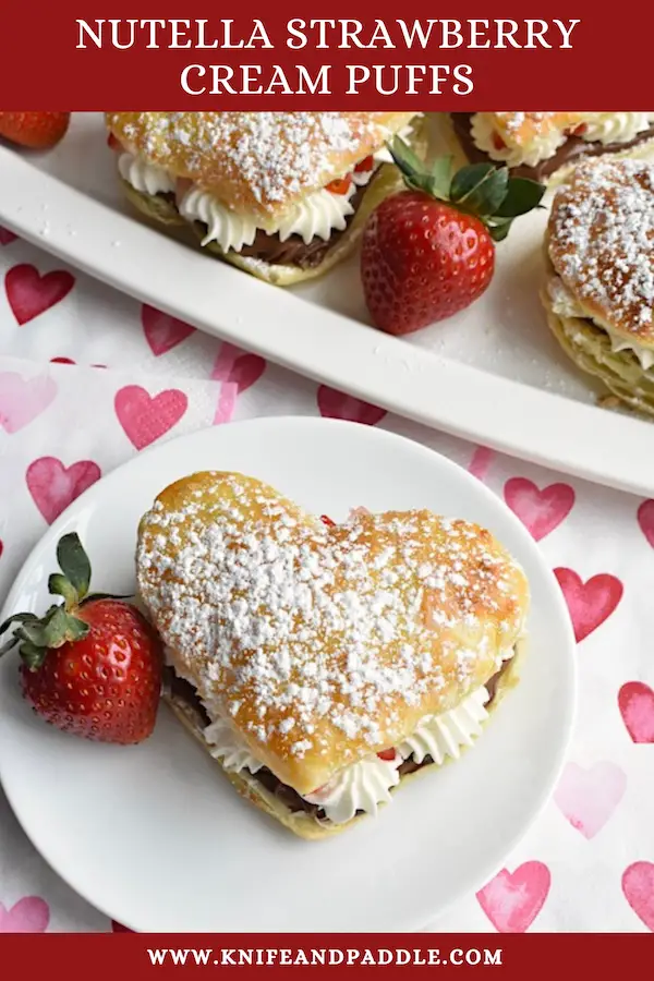 Nutella Strawberry Cream Puffs