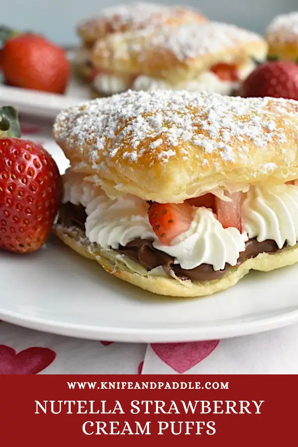 Nutella Strawberry Cream Puffs