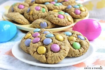 Easter M&M Oatmeal Cookies