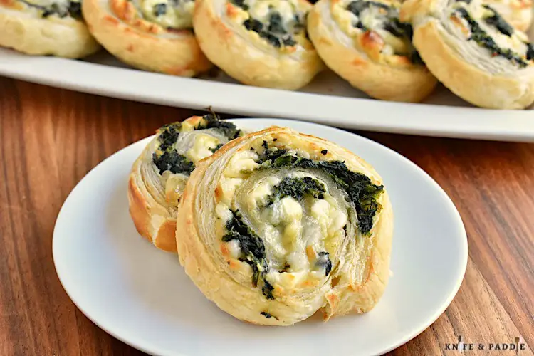 Easy Puff Pastry Appetizer on a plate